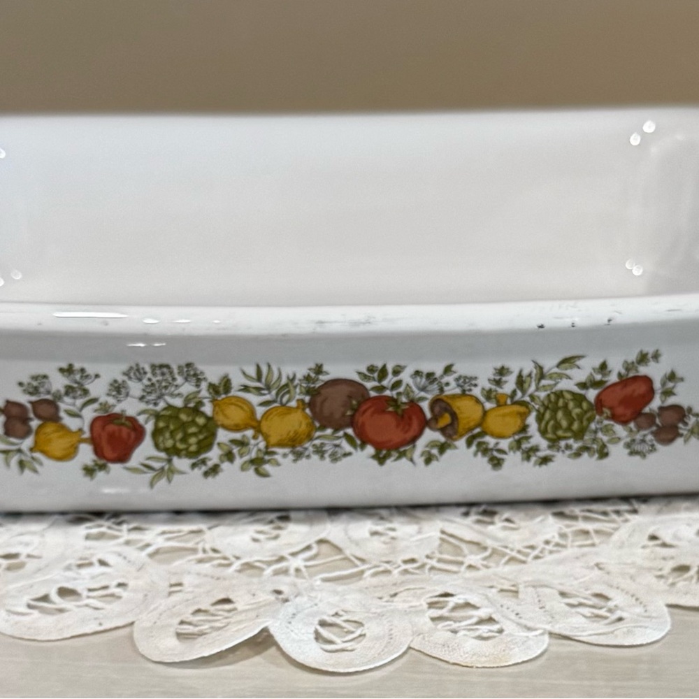 Rare Vintage Corningware Spice of Life Pattern Lasagne Dish